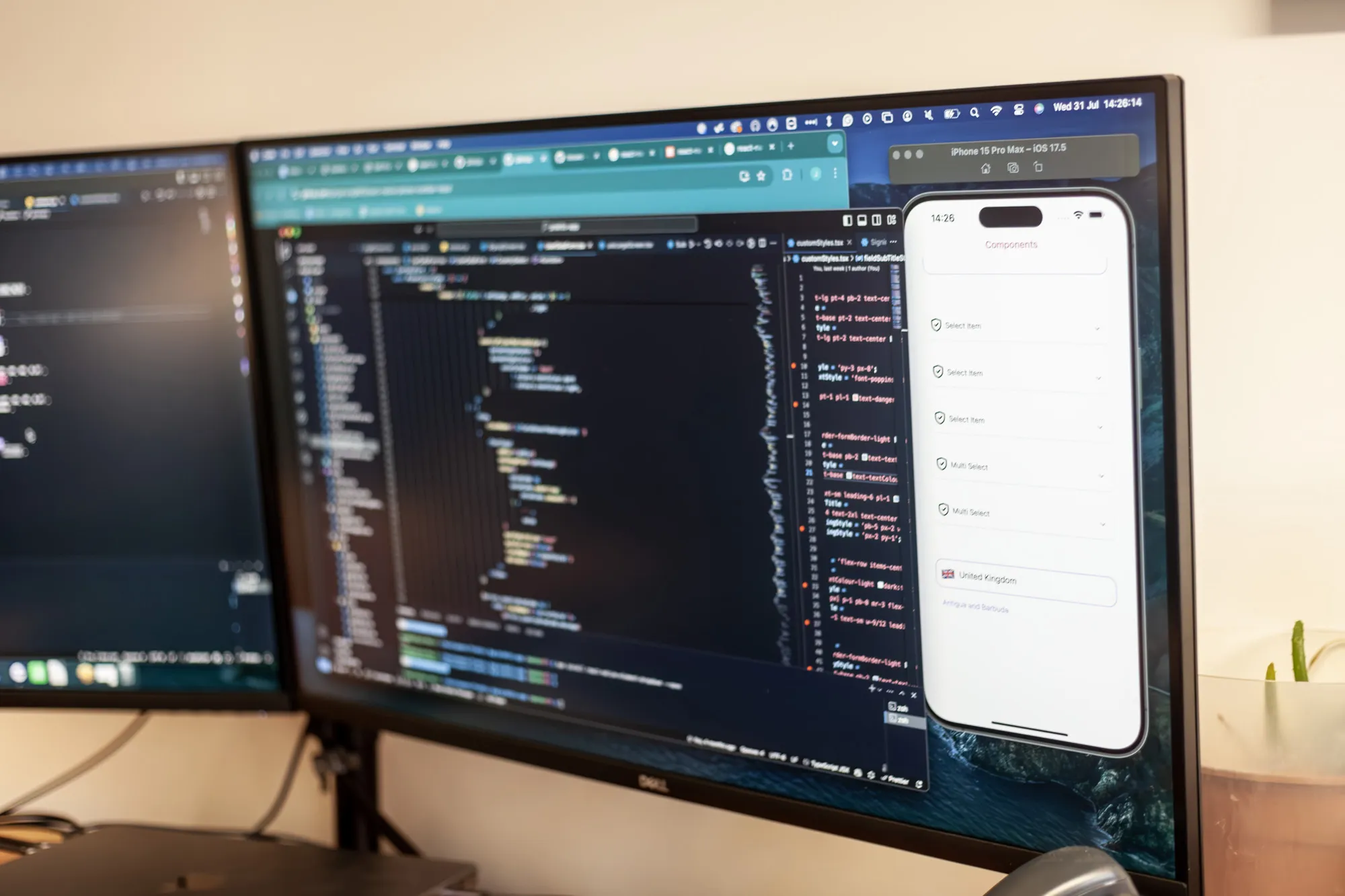 A computer screen with lines of code